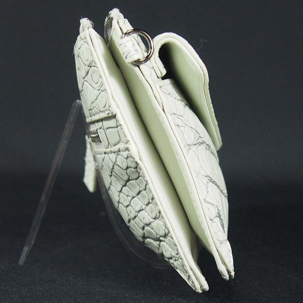 クロコダイル CROCODILE ショルダーバッグ
2WAYショルダーポシェット クロコダイル シルバーライン VANILLA LB-3079 ホワイト 【SS】