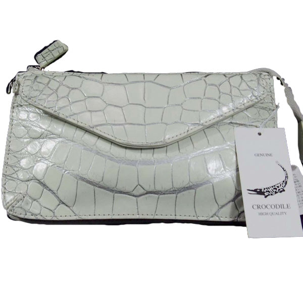 クロコダイル CROCODILE ショルダーバッグ
2WAYショルダーポシェット クロコダイル シルバーライン VANILLA LB-3079 ホワイト 【SS】