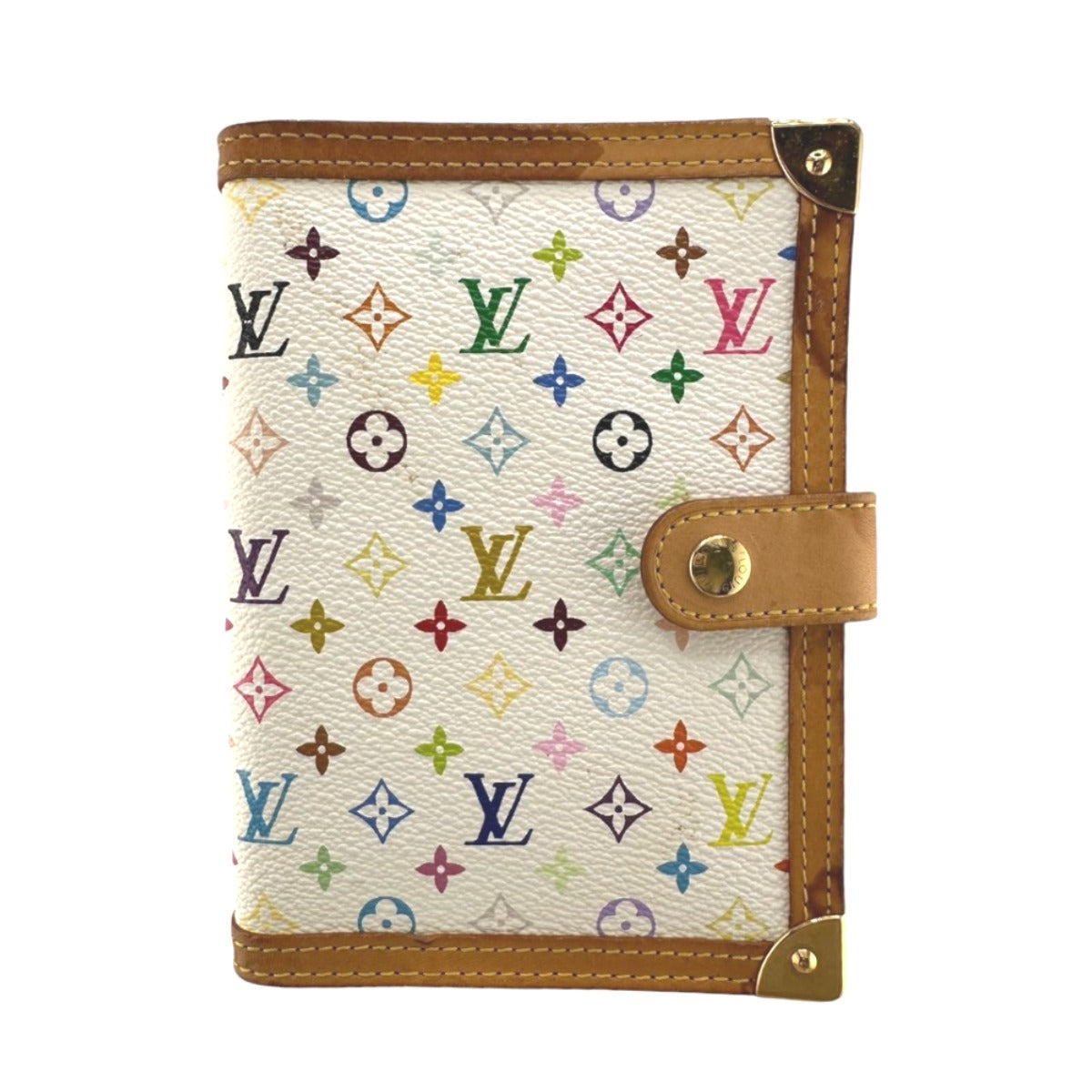 ルイヴィトン LOUIS VUITTON 手帳カバー
 システム手帳 モノグラムマルチカラー アジェンダPM モノグラムマルチカラー R20896 ホワイト LV
 【SS】
 【中古】