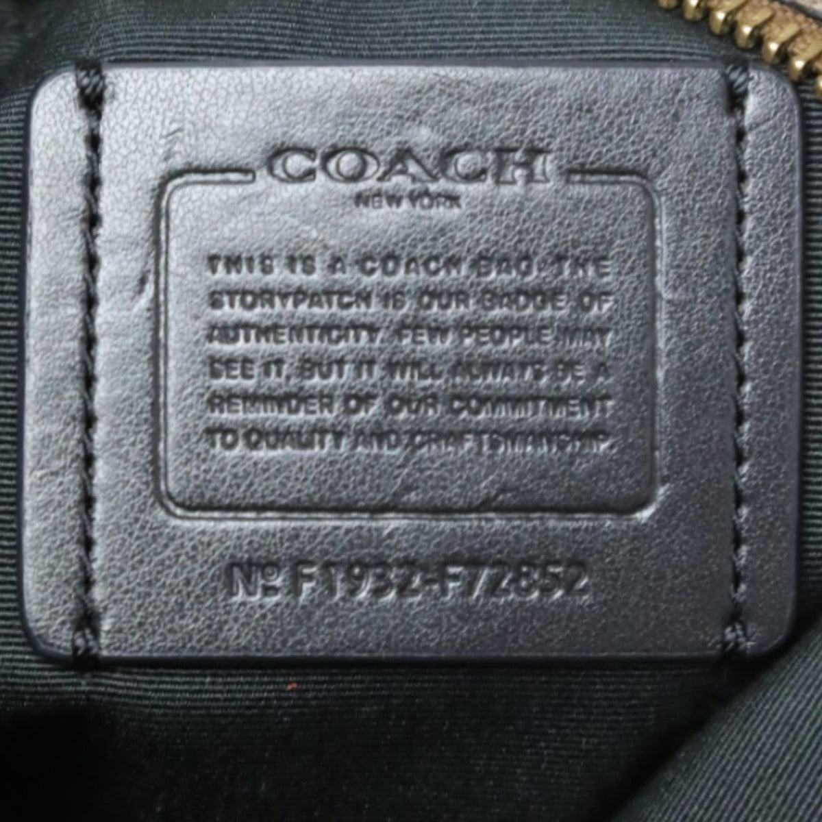 コーチ COACH ショルダーバッグ
 斜めがけ  シグネチャー ショルダー レザー F72852 ブラウン 【SS】
 【中古】