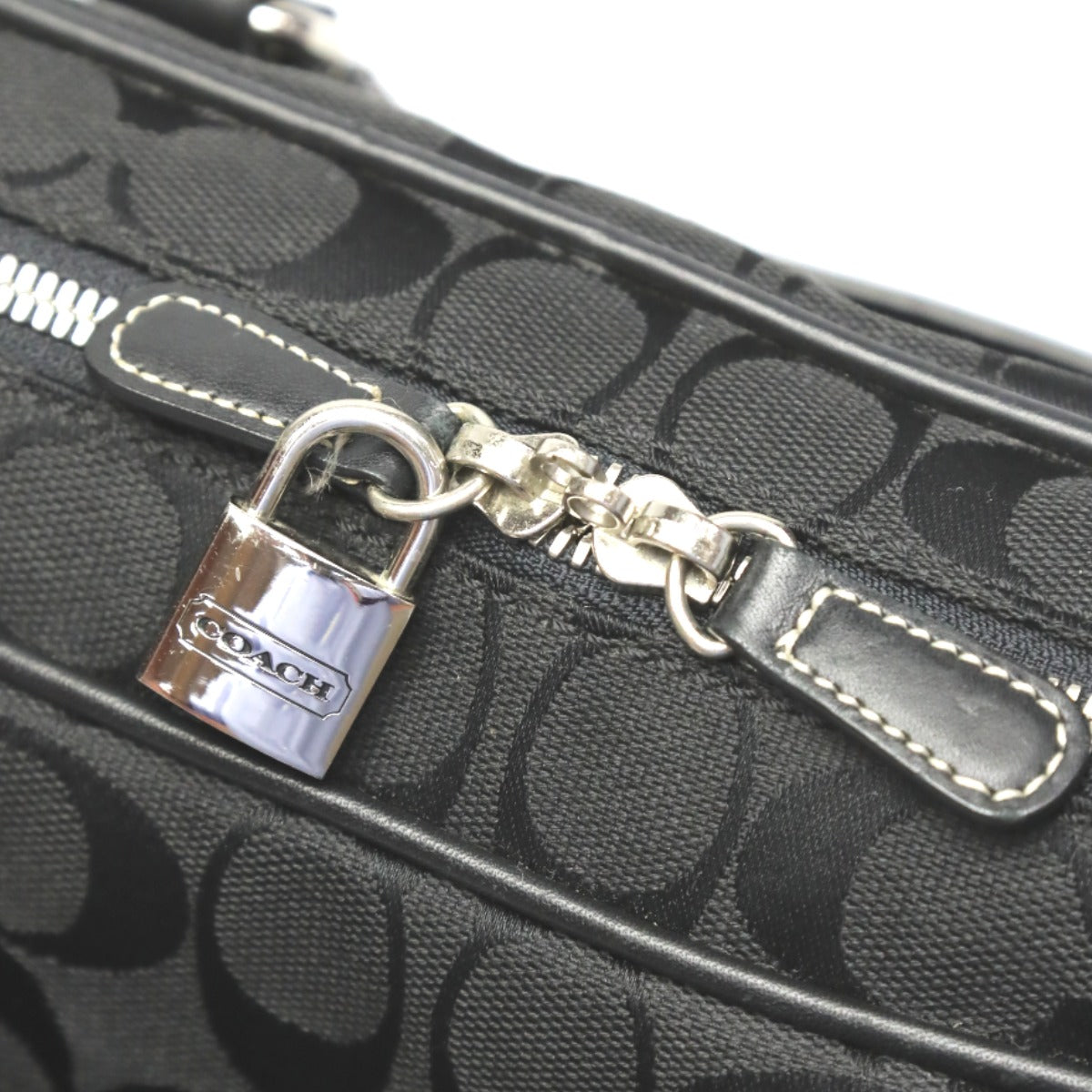 コーチ COACH ビジネスバッグ
 ブリーフケース CC グラハム キャンバス 5231 ブラック 【SS】
 【中古】