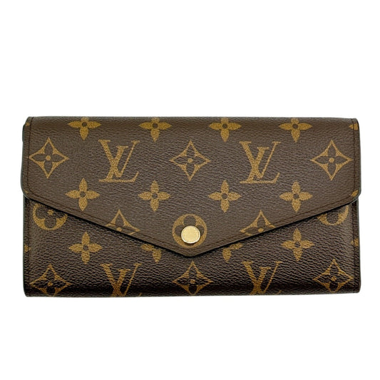 ルイヴィトン LOUIS VUITTON 長財布
 モノグラム ポルトフォイユ・サラ モノグラムキャンバス M62235 ローズ・バレリーヌ LV
 【SS】
 【中古】