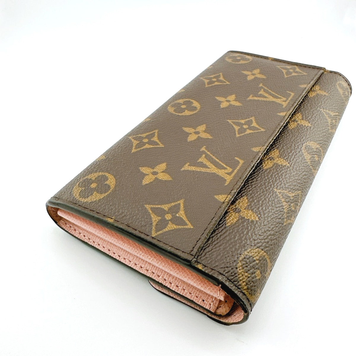 ルイヴィトン LOUIS VUITTON 長財布
 モノグラム ポルトフォイユ・サラ モノグラムキャンバス M62235 ローズ・バレリーヌ LV
 【SS】
 【中古】