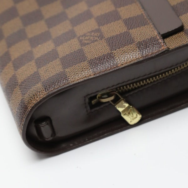 Louis Vuitton LOUIS VUITTON Second Bag
 Damier Ebene Saint Louis Damier Canvas Clutch Bag N51993 Brown LV
 [SS]
 【second hand】 