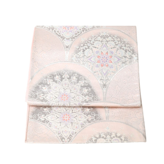 Obi
 Platinum-containing pure silk pink [H]
 【second hand】 