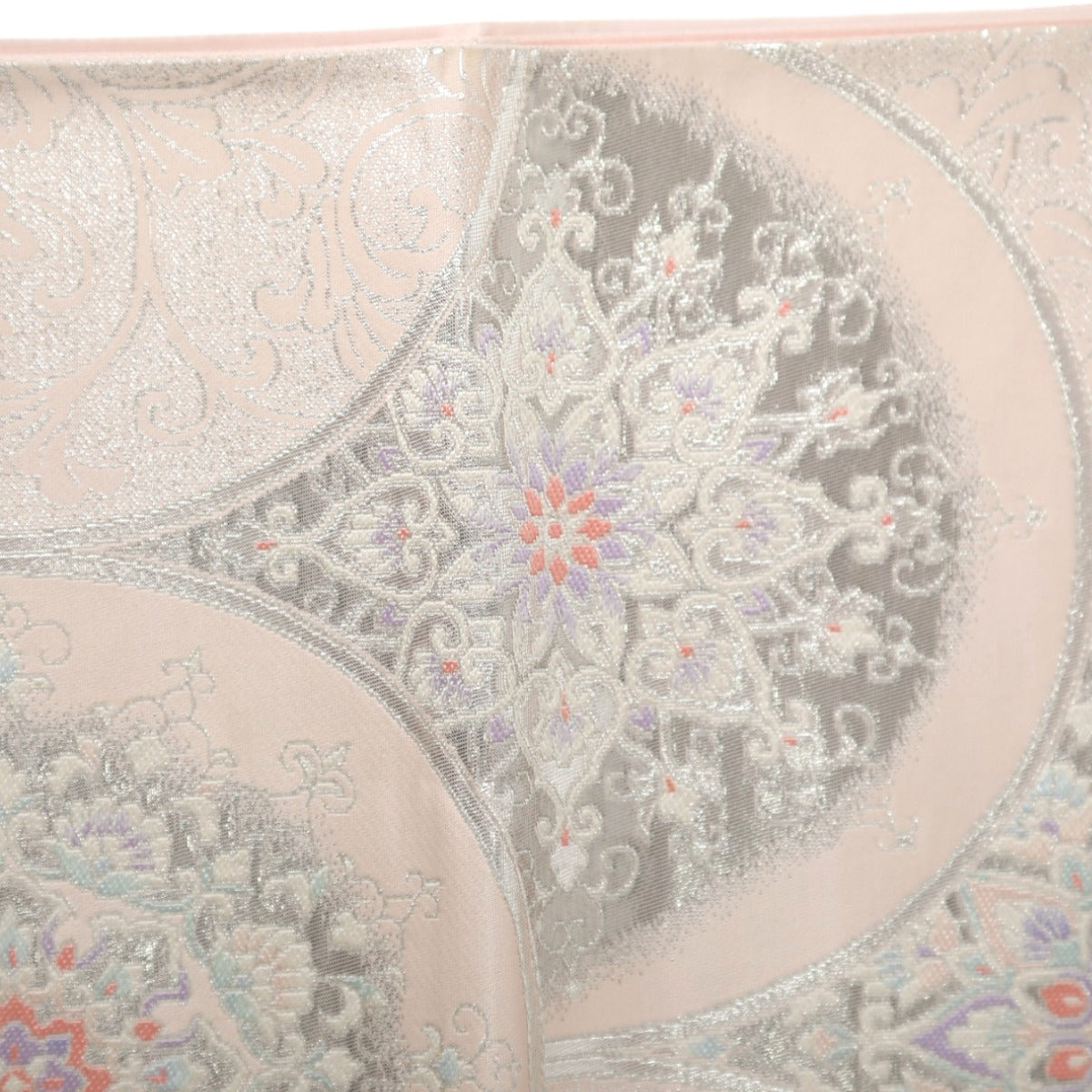 Obi
 Platinum-containing pure silk pink [H]
 【second hand】 