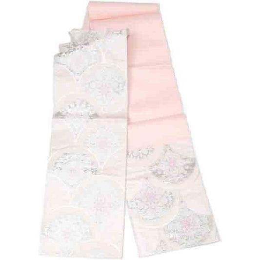 Obi
 Platinum-containing pure silk pink [H]
 【second hand】 