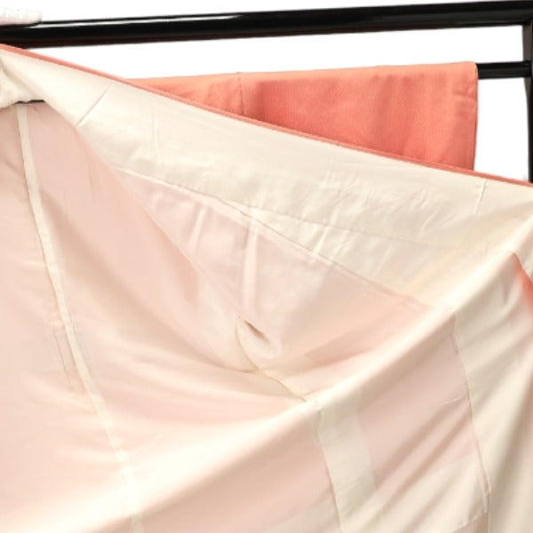 Tomesode
 Kimono, Japanese clothing, lined long kimono, pure silk, pink [H]
 【second hand】 