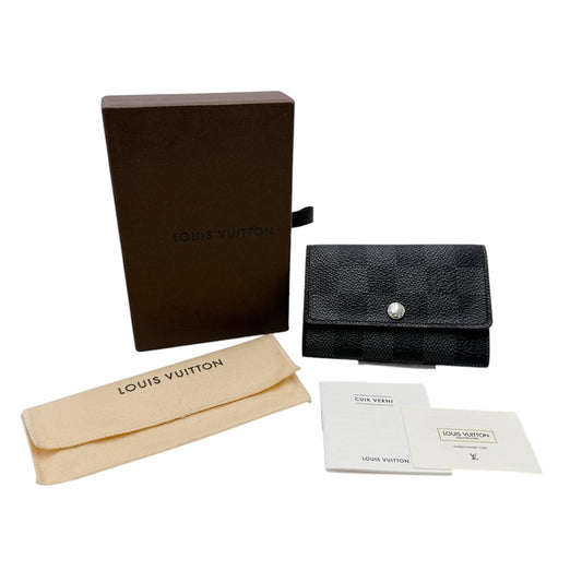 ルイヴィトン LOUIS VUITTON キーケース
 6本用キーケース ダミエグラフィット ミュルティクレ6 ダミエグラフィットキャンバス N62662 ブラック LV
 【SS】
 【中古】