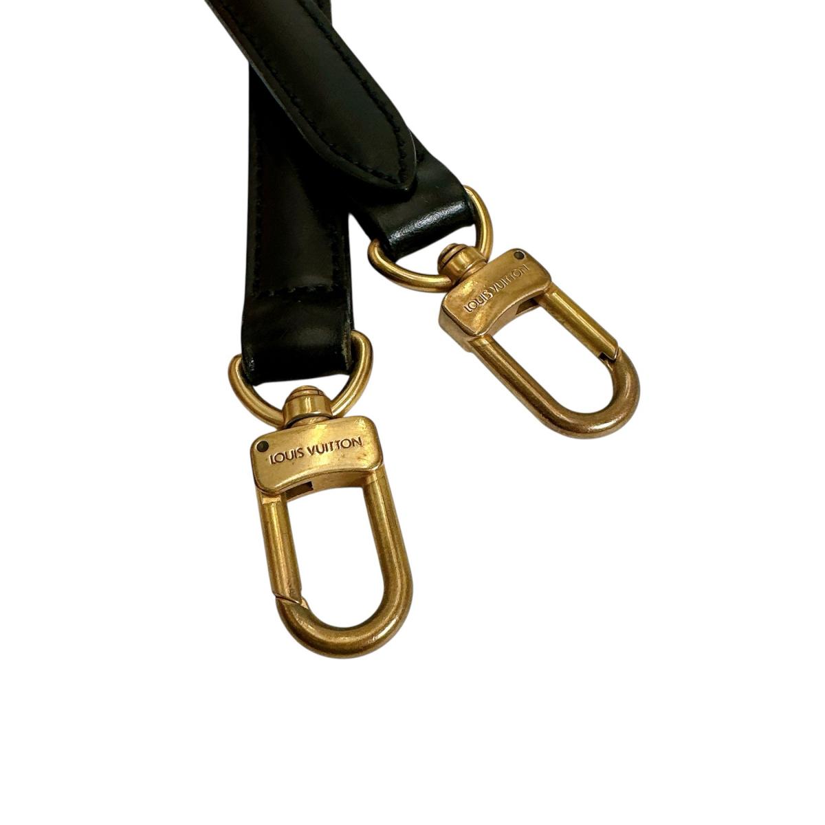 ルイヴィトン LOUIS VUITTON ショルダーストラップ
 肩掛けストラップ エピ バッグアクセサリー エピレザー ブラック LV
 【SS】
 【中古】