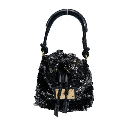 ルイヴィトン LOUIS VUITTON ハンドバッグ
 巾着型ハンドバッグ ミニノエロココ スパンコール M40322 ブラック LV
 【SS】
 【中古】