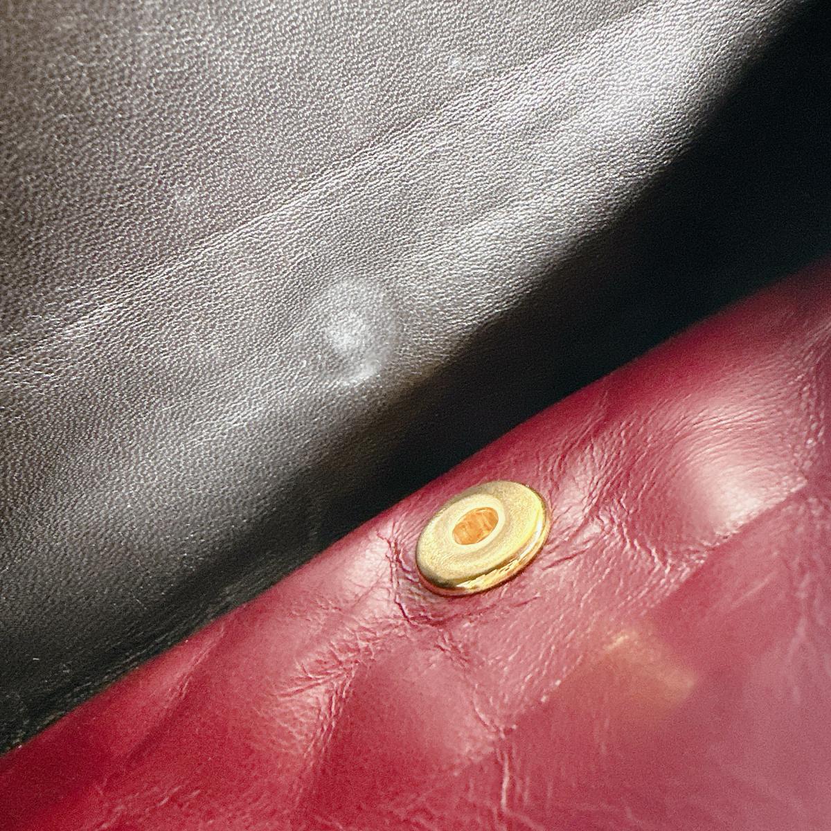 シャネル CHANEL ショルダーバッグ
 Wフラップ ラムスキン マトラッセ ラムスキン ブラック 【SS】
 【中古】