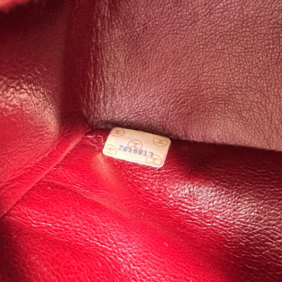 シャネル CHANEL ショルダーバッグ
 Wフラップ ラムスキン マトラッセ ラムスキン ブラック 【SS】
 【中古】