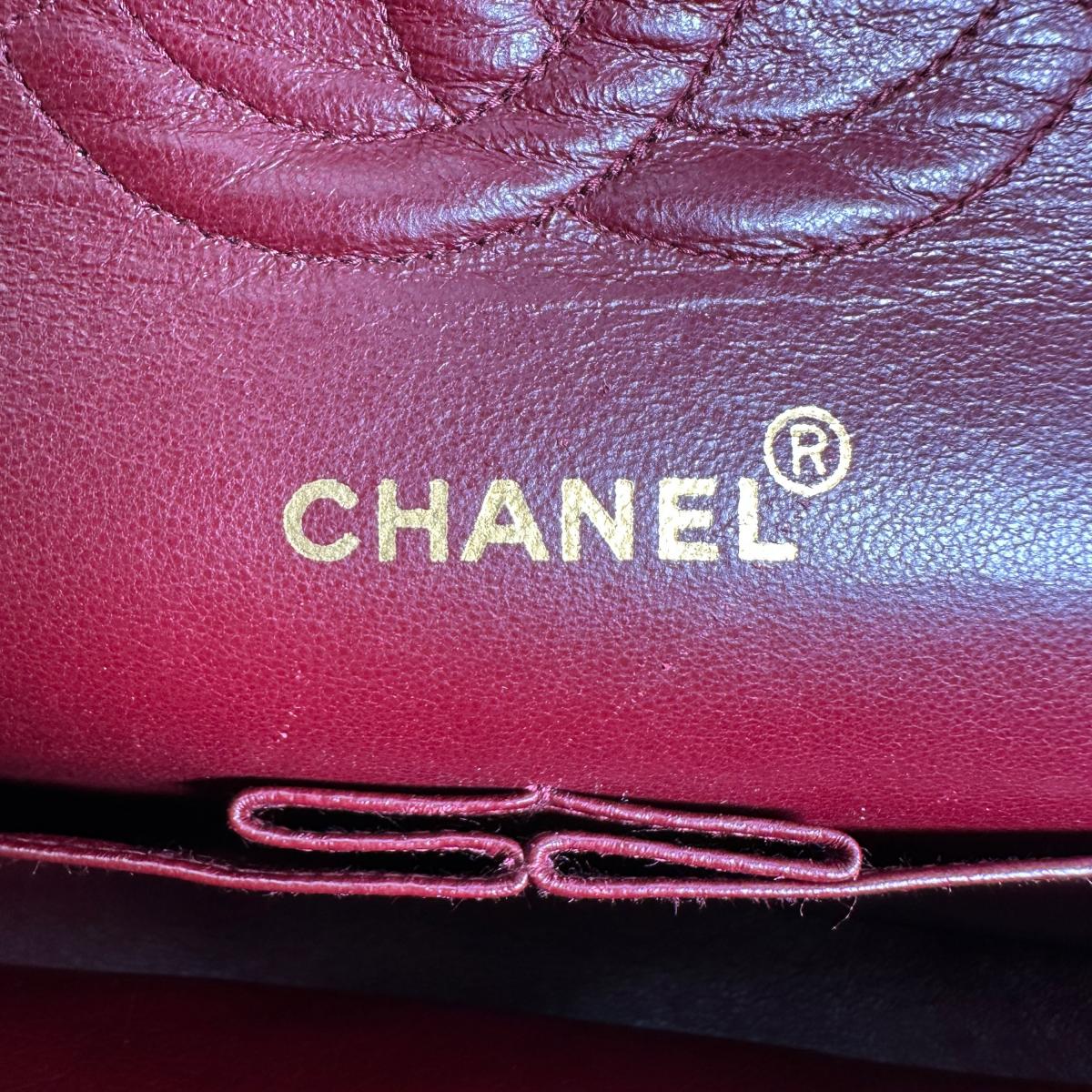 シャネル CHANEL ショルダーバッグ
 Wフラップ ラムスキン マトラッセ ラムスキン ブラック 【SS】
 【中古】