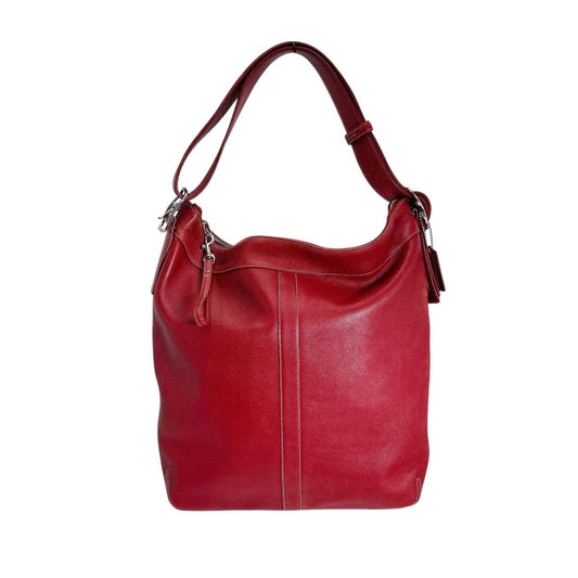 コーチ COACH ショルダーバッグ
 トートバッグ タッセル 斜めがけ レザー 9177 レッド 【SS】
 【中古】