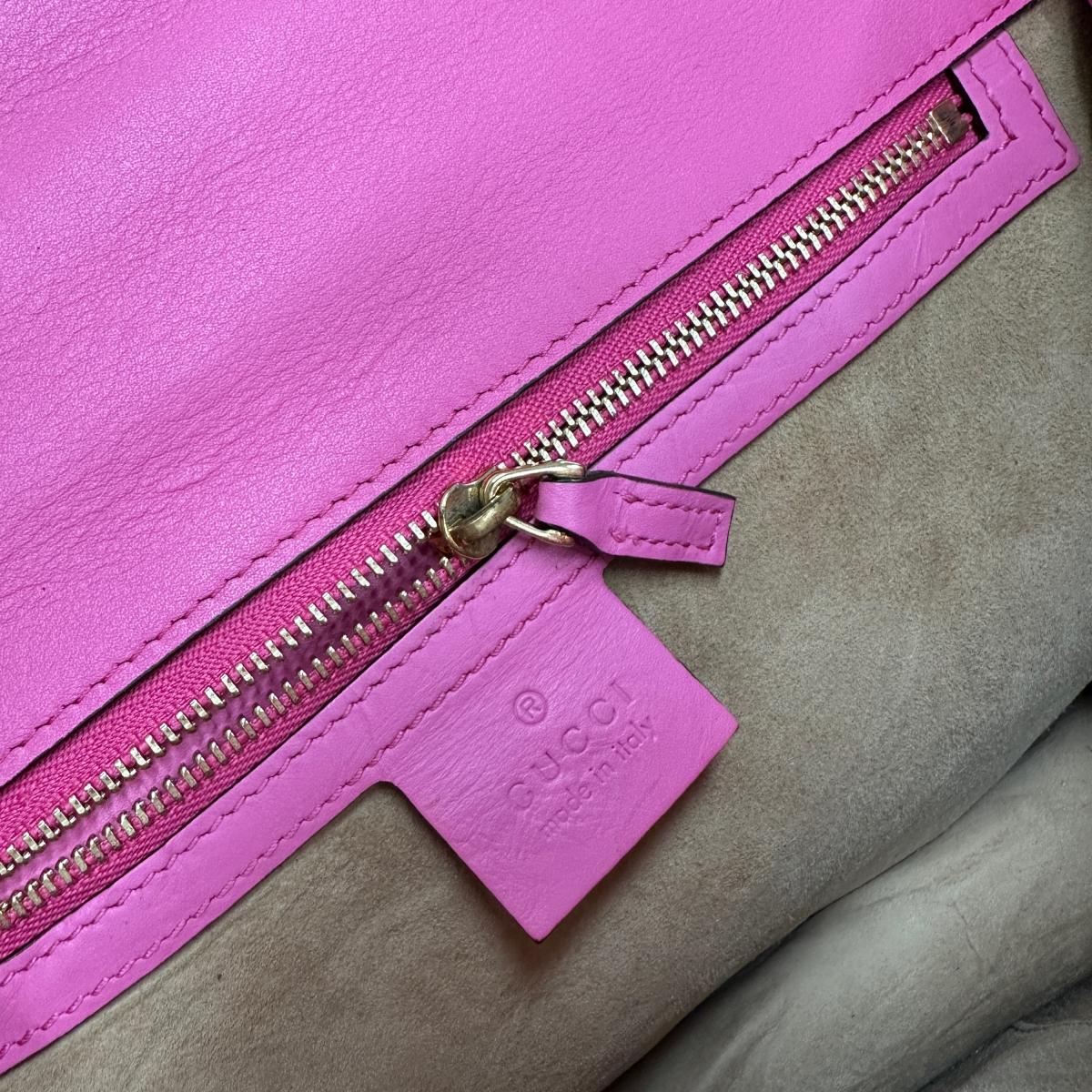 グッチ GUCCI ハンドバッグ
 ショルダーバッグ 2WAYバッグ シルヴィ レザー 431665 ピンク 【SS】
 【中古】