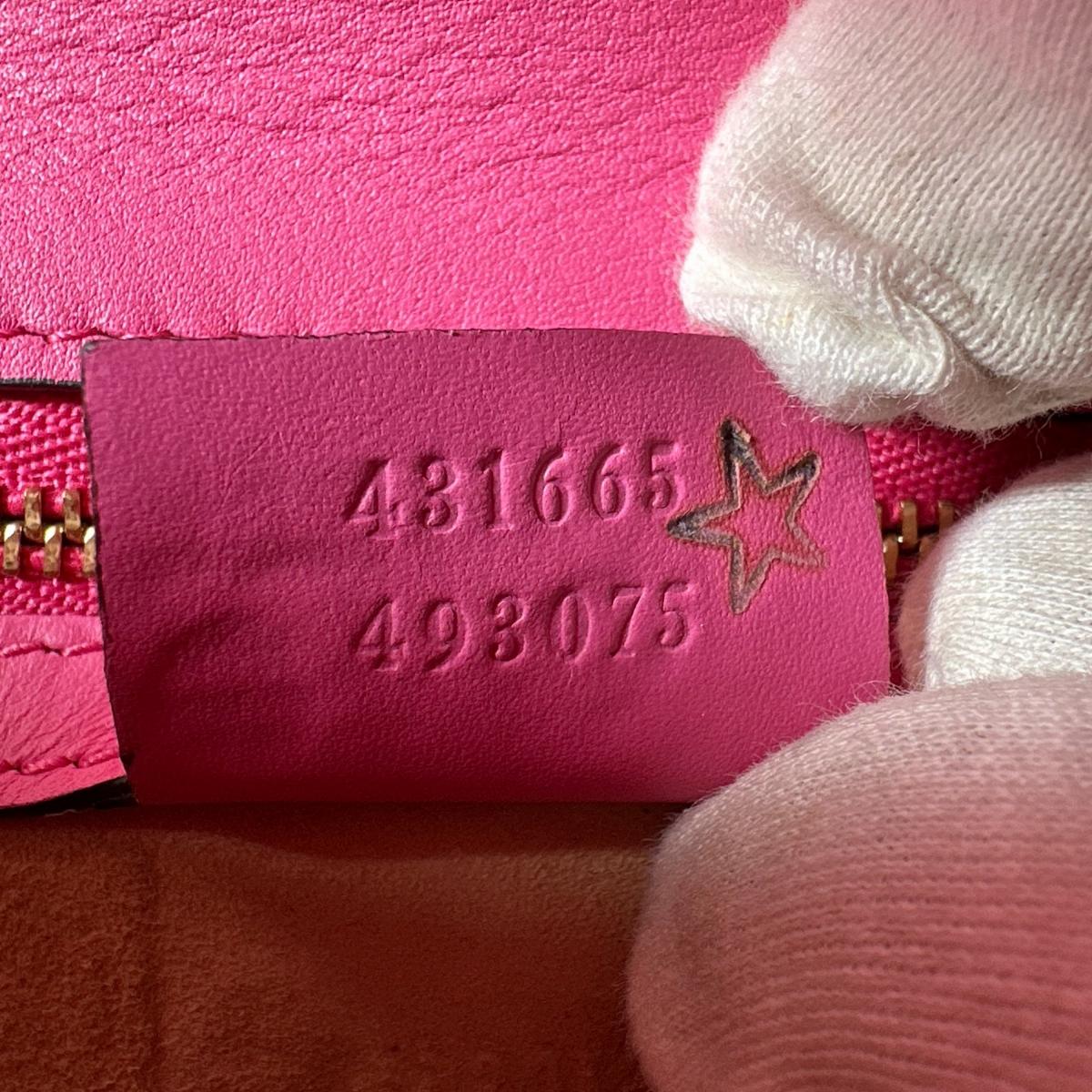 グッチ GUCCI ハンドバッグ
 ショルダーバッグ 2WAYバッグ シルヴィ レザー 431665 ピンク 【SS】
 【中古】