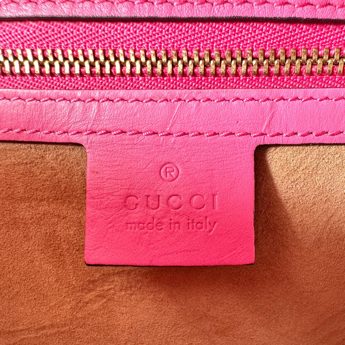 グッチ GUCCI ハンドバッグ
 ショルダーバッグ 2WAYバッグ シルヴィ レザー 431665 ピンク 【SS】
 【中古】