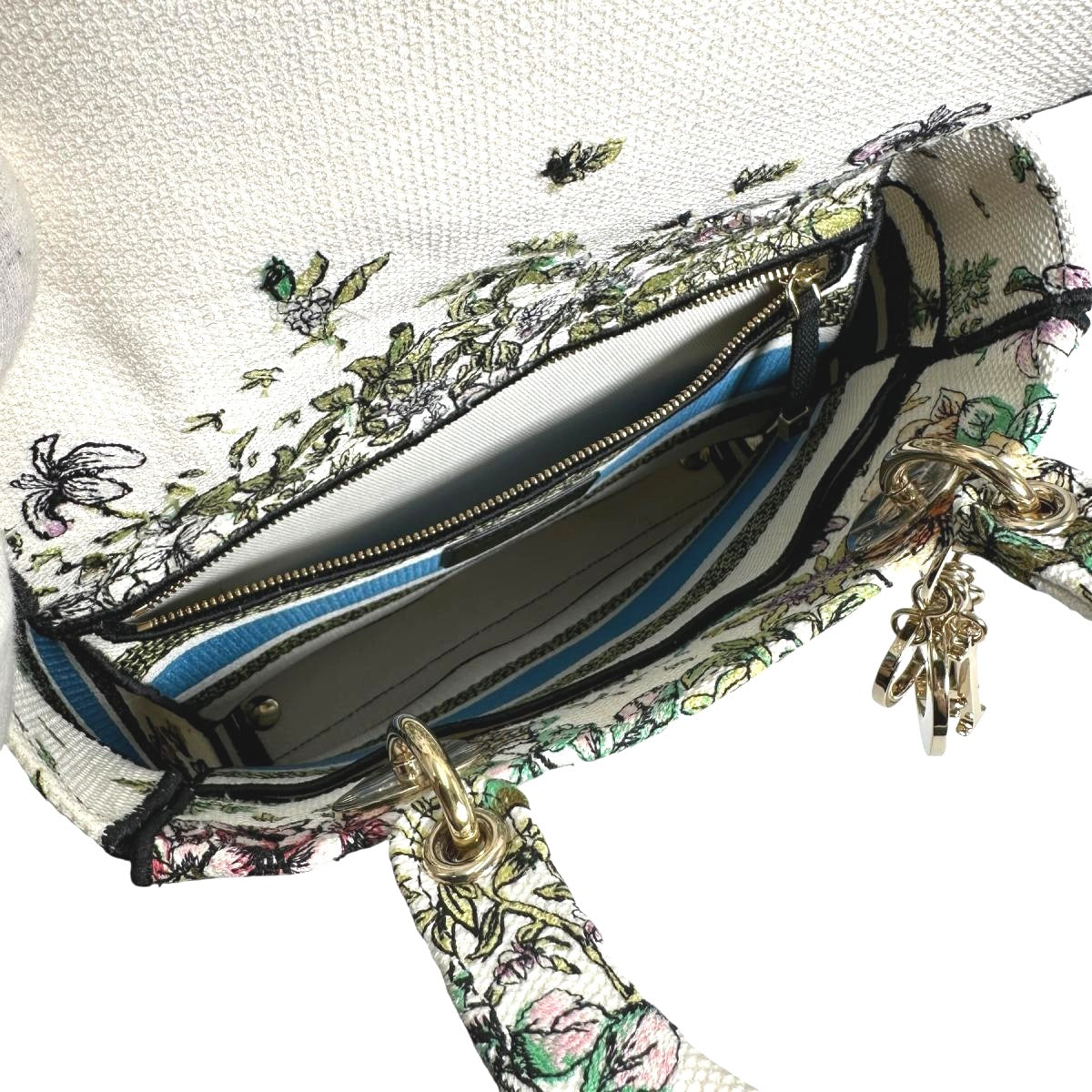 ディオール Dior ハンドバッグ
 2wayバッグ 刺繍 レディディオール キャンバス マルチカラー 【SS】
 【中古】