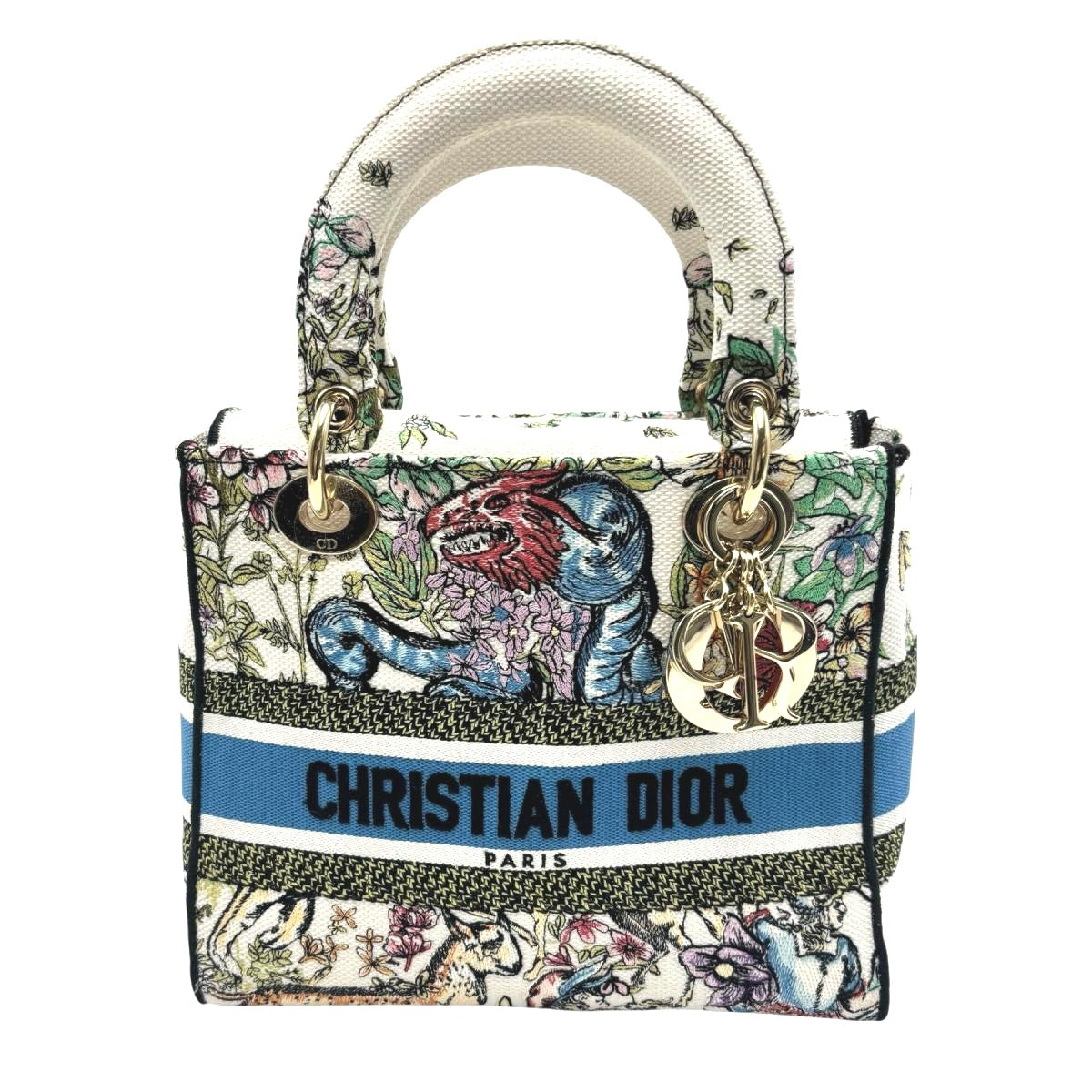 ディオール Dior ハンドバッグ
 2wayバッグ 刺繍 レディディオール キャンバス マルチカラー 【SS】
 【中古】