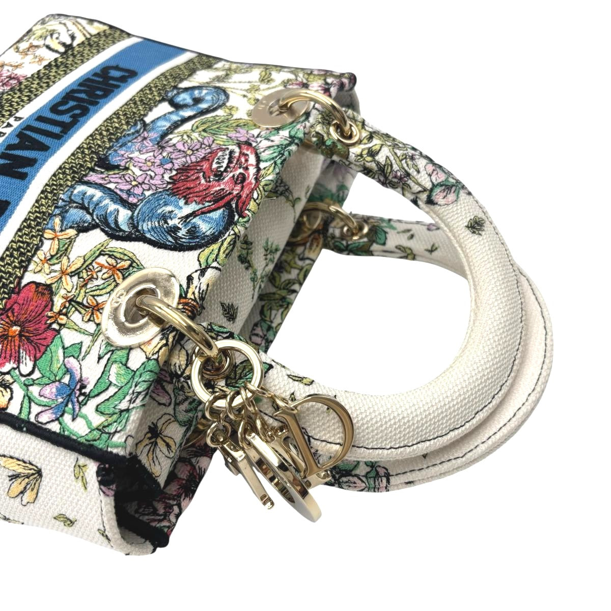 ディオール Dior ハンドバッグ
 2wayバッグ 刺繍 レディディオール キャンバス マルチカラー 【SS】
 【中古】