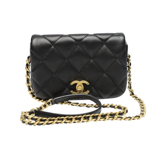 シャネル CHANEL ショルダーバッグ
 チェーンショルダーバッグ ラムスキン マトラッセ ラムスキン AS2011 ブラック 【SS】
 【中古】