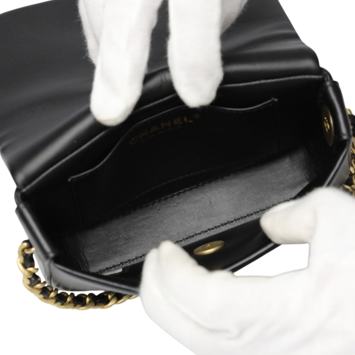 シャネル CHANEL ショルダーバッグ
 チェーンショルダーバッグ ラムスキン マトラッセ ラムスキン AS2011 ブラック 【SS】
 【中古】