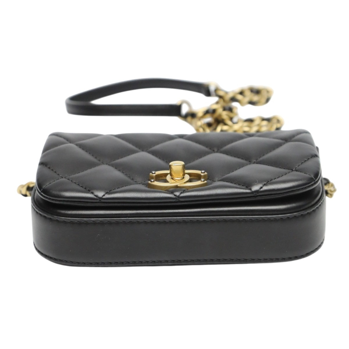 シャネル CHANEL ショルダーバッグ
 チェーンショルダーバッグ ラムスキン マトラッセ ラムスキン AS2011 ブラック 【SS】
 【中古】