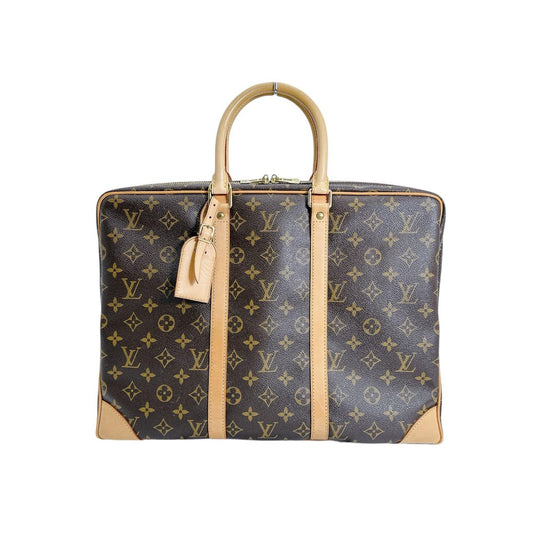 ルイヴィトン LOUIS VUITTON ビジネスバッグ
 ビジネスバッグ モノグラム ポルトドキュマン・ヴォワヤージュ モノグラムキャンバス M53361 ブラウン LV
 【SS】
 【中古】