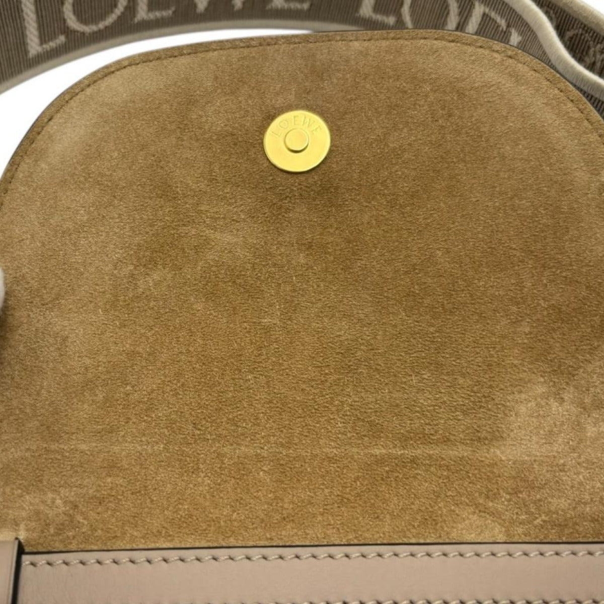 ロエベ LOEWE ショルダーバッグ
 ミニバッグ ゲードデュアル レザー ベージュ 【SS】
 【中古】