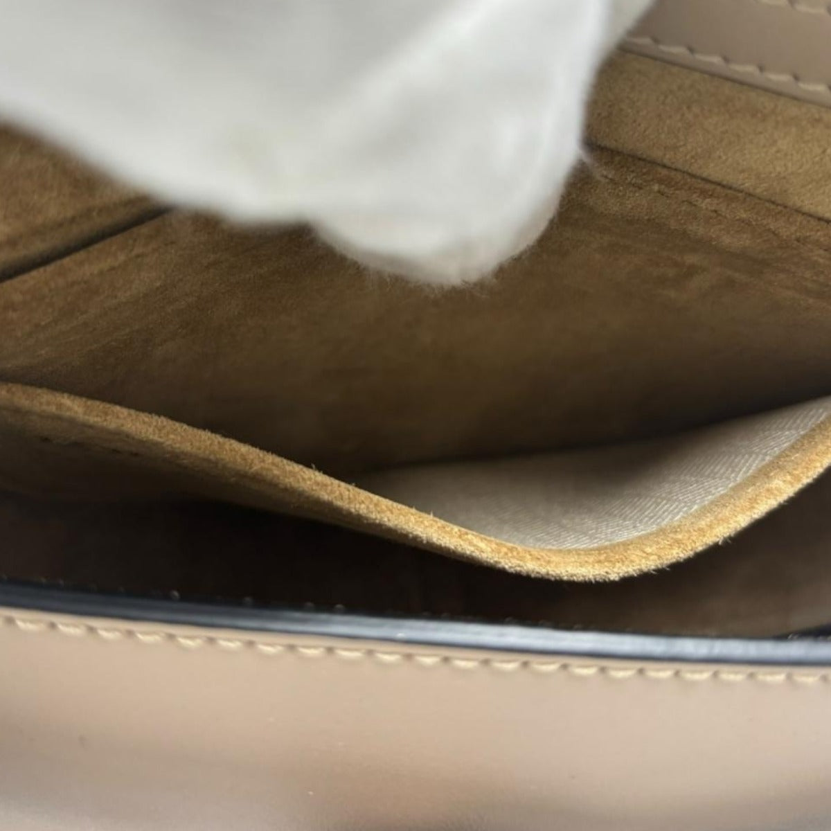 ロエベ LOEWE ショルダーバッグ
 ミニバッグ ゲードデュアル レザー ベージュ 【SS】
 【中古】