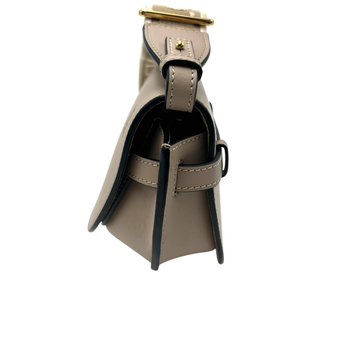 ロエベ LOEWE ショルダーバッグ
 ミニバッグ ゲードデュアル レザー ベージュ 【SS】
 【中古】