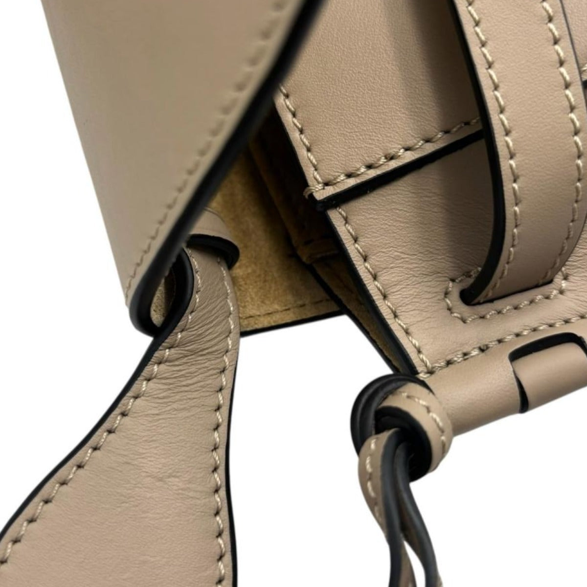 ロエベ LOEWE ショルダーバッグ
 ミニバッグ ゲードデュアル レザー ベージュ 【SS】
 【中古】