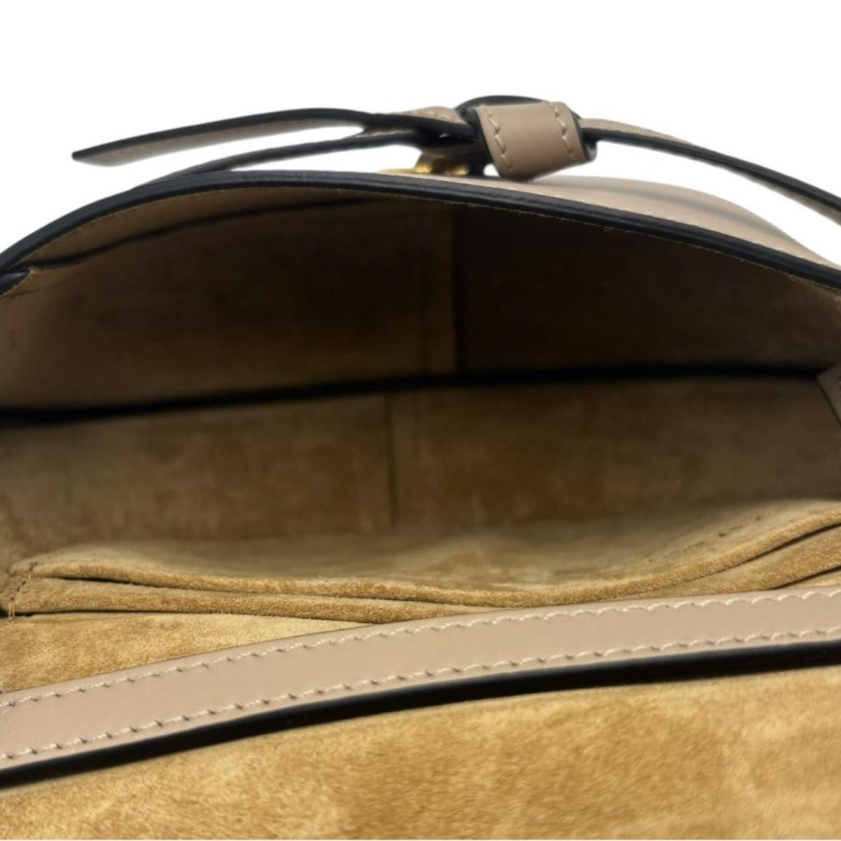 ロエベ LOEWE ショルダーバッグ
 ミニバッグ ゲードデュアル レザー ベージュ 【SS】
 【中古】