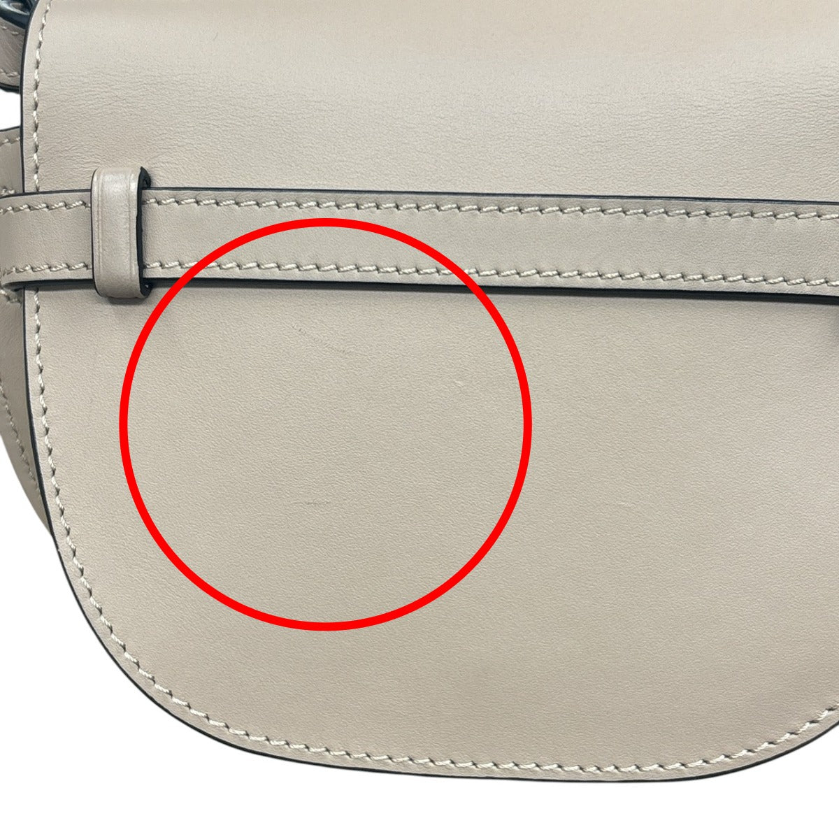 ロエベ LOEWE ショルダーバッグ
 ミニバッグ ゲードデュアル レザー ベージュ 【SS】
 【中古】