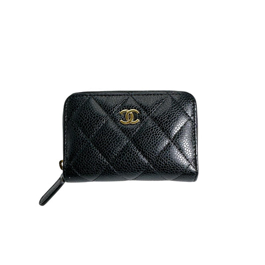 シャネル CHANEL コインケース
 コインケース マトラッセ マットキャビアスキン AP0216 ブラック 【SS】
 【中古】