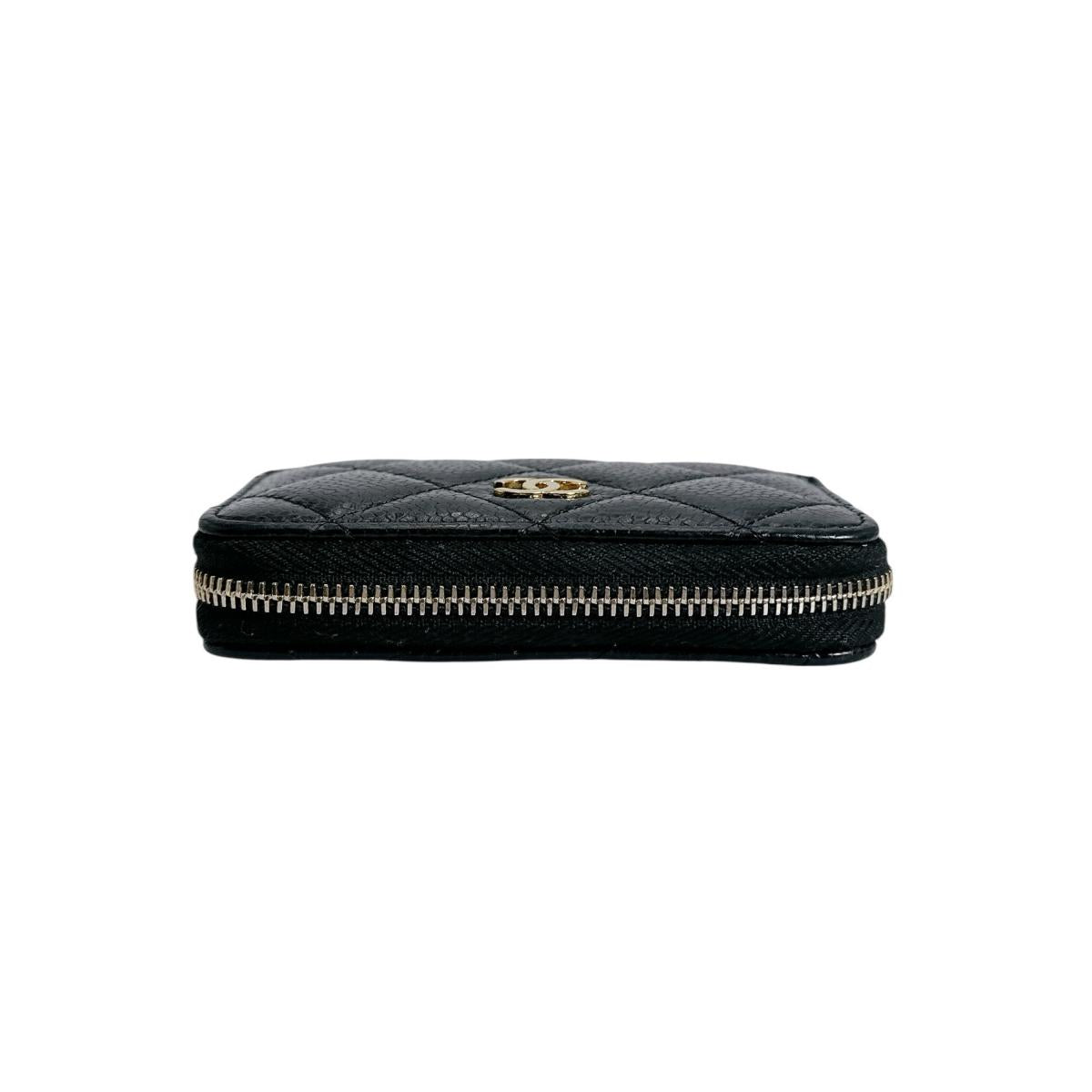 シャネル CHANEL コインケース
 コインケース マトラッセ マットキャビアスキン AP0216 ブラック 【SS】
 【中古】
