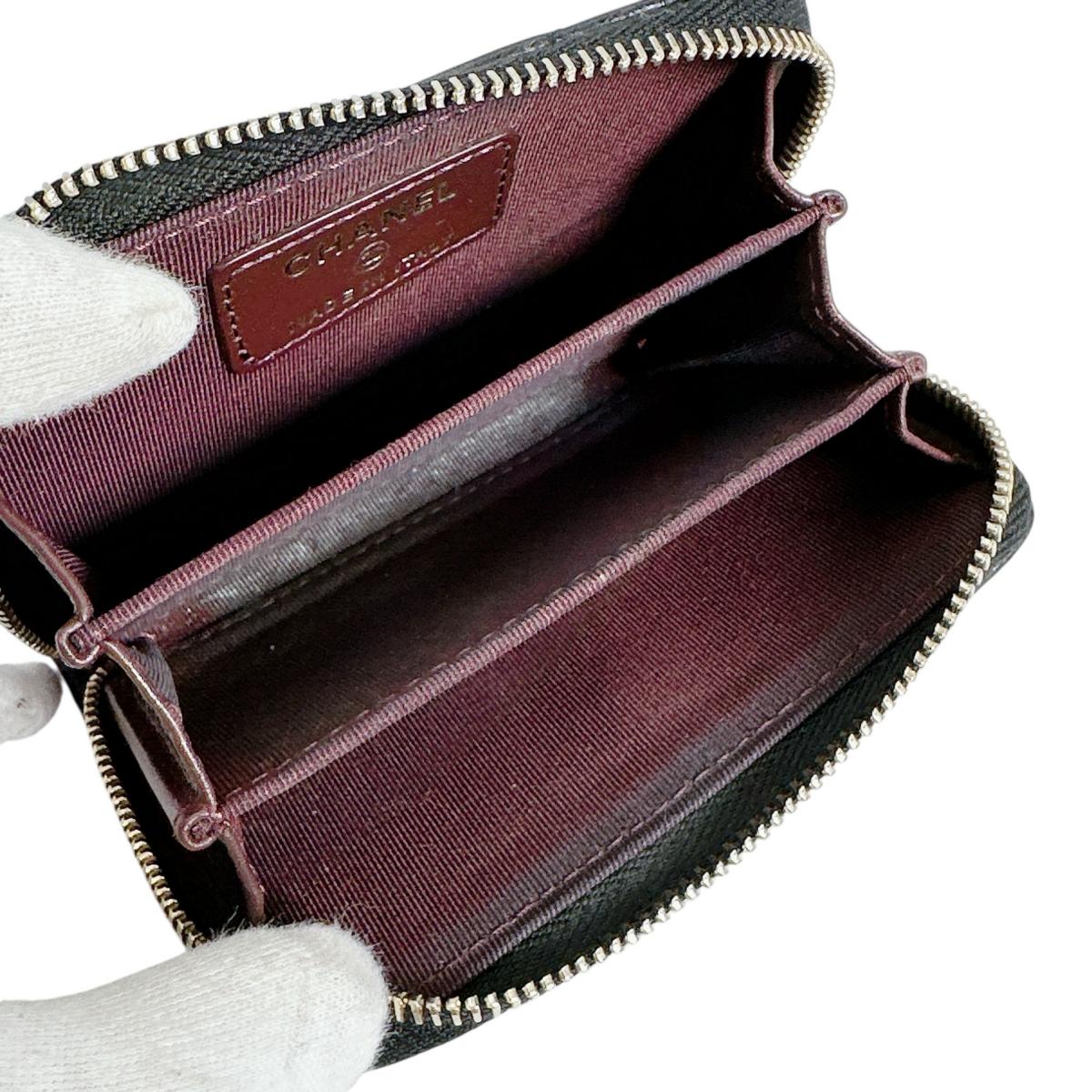 シャネル CHANEL コインケース
 コインケース マトラッセ マットキャビアスキン AP0216 ブラック 【SS】
 【中古】