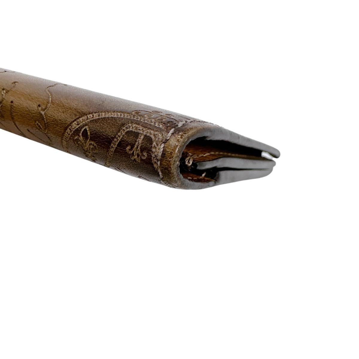 ベルルッティ Berluti 長財布
 2つ折り長札入れ カリグラフィ レザー ブラウン 【SS】
 【中古】