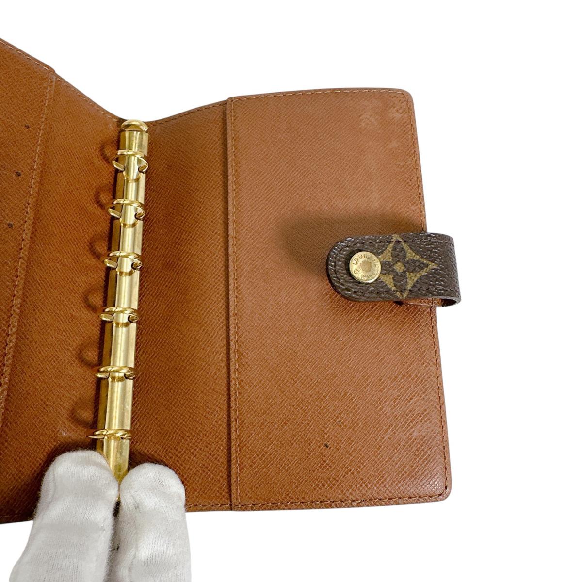 ルイヴィトン LOUIS VUITTON 手帳カバー
 手帳ケース モノグラム アジェンダPM モノグラムキャンバス R20005 ブラウン LV
 【SS】
 【中古】