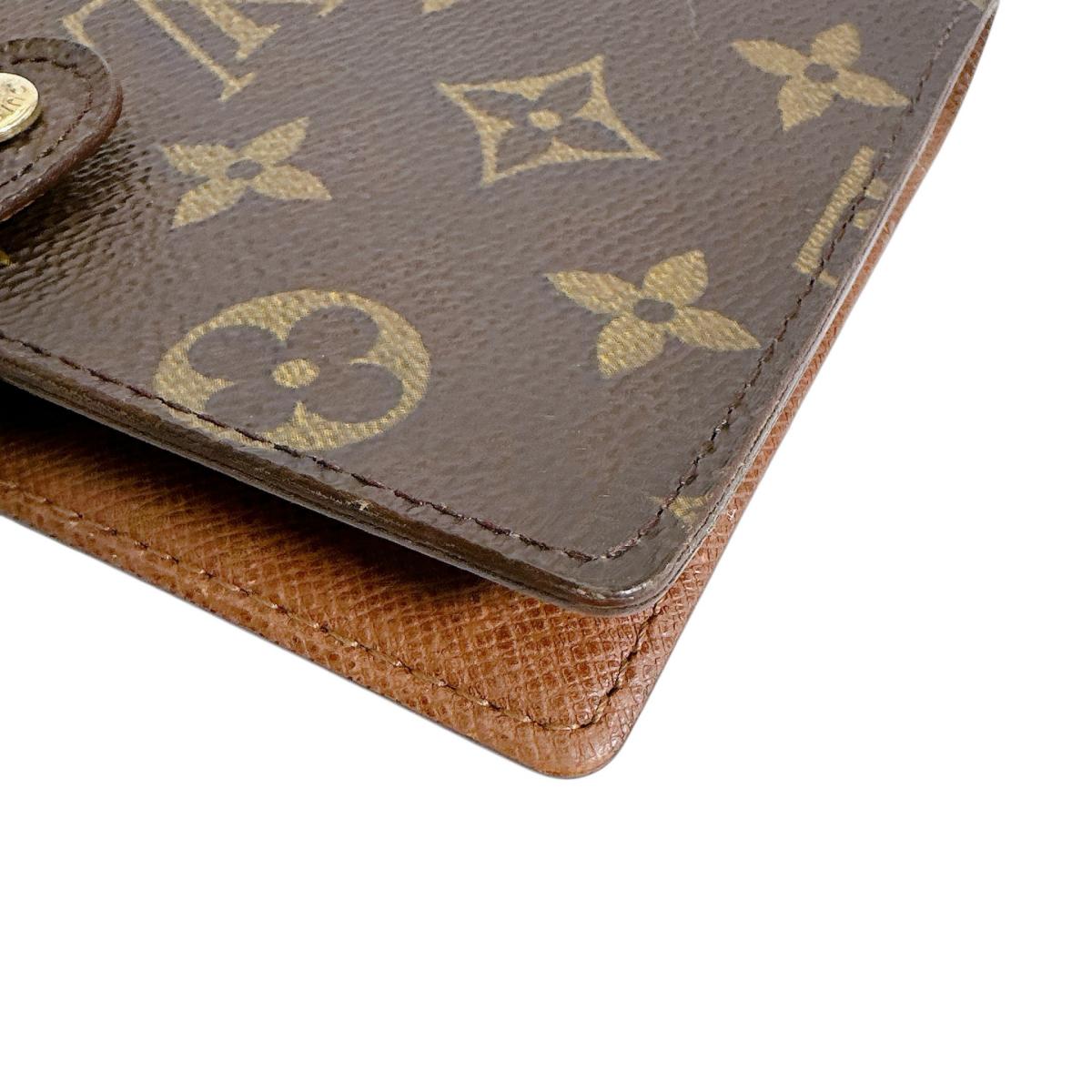 ルイヴィトン LOUIS VUITTON 手帳カバー
 手帳ケース モノグラム アジェンダPM モノグラムキャンバス R20005 ブラウン LV
 【SS】
 【中古】