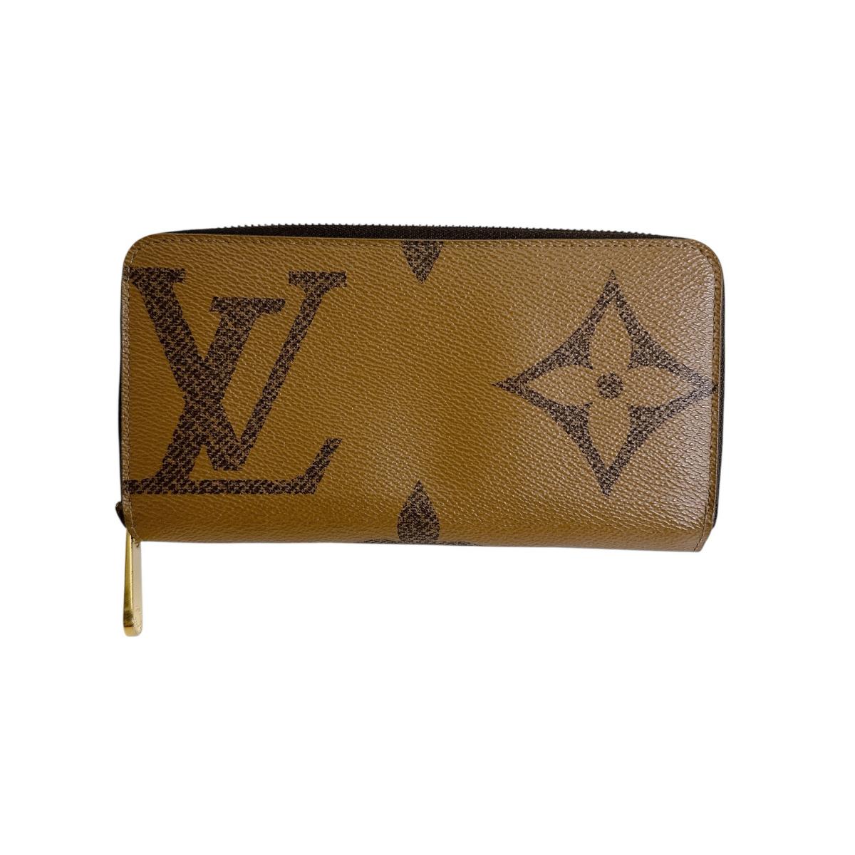 ルイヴィトン LOUIS VUITTON 長財布
 長財布 ジャイアントリバース ジッピー・ウォレット モノグラムキャンバス M69353 ブラウン LV
 【SS】
 【中古】