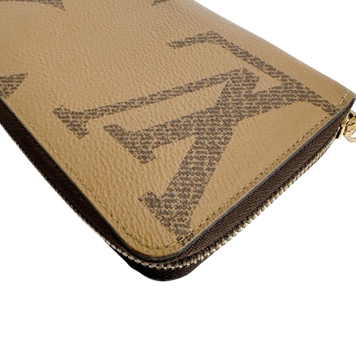 ルイヴィトン LOUIS VUITTON 長財布
 長財布 ジャイアントリバース ジッピー・ウォレット モノグラムキャンバス M69353 ブラウン LV
 【SS】
 【中古】