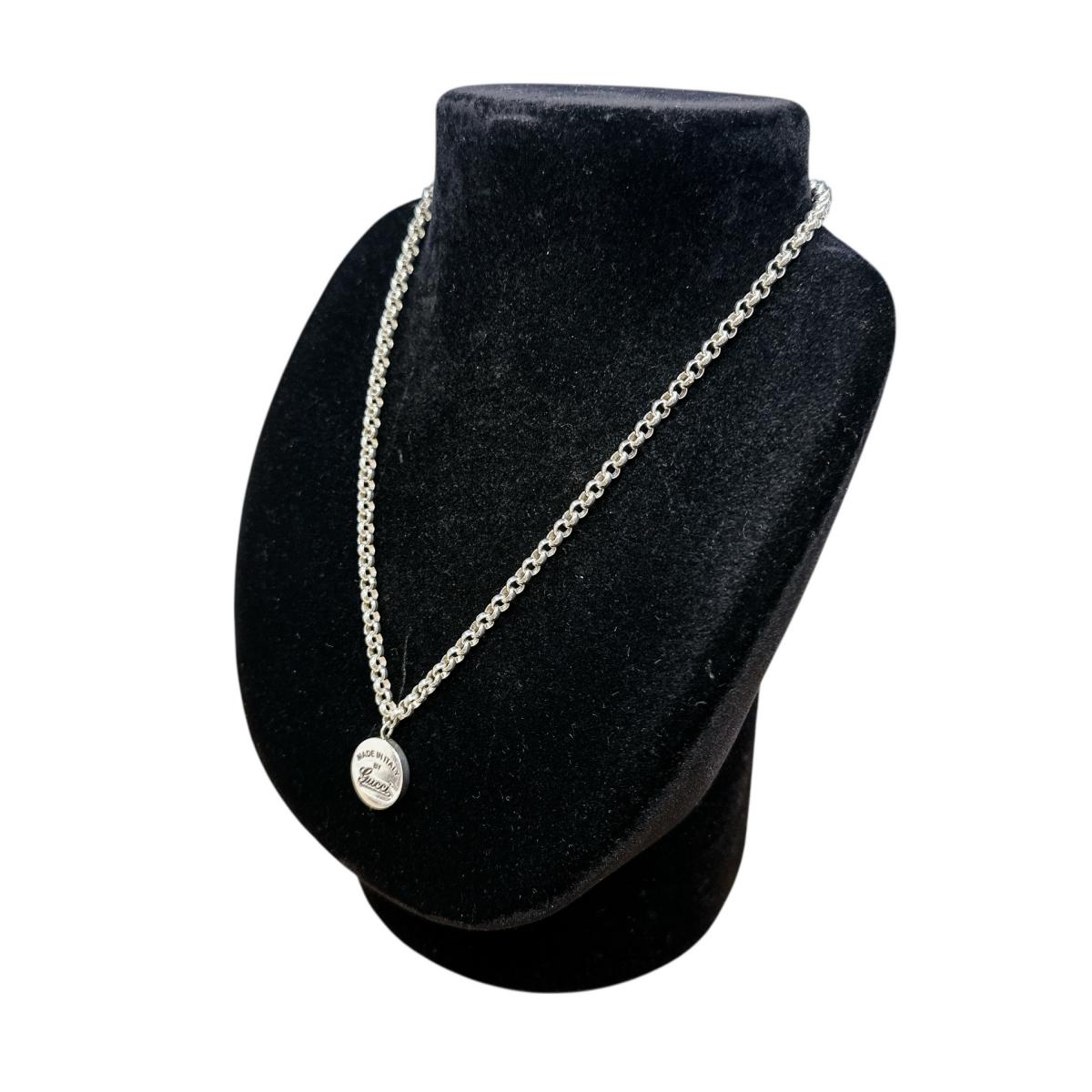 グッチ GUCCI ネックレス
 ネックレス コインネックレス ラウンド シルバー925 シルバー 【SS】
 【中古】