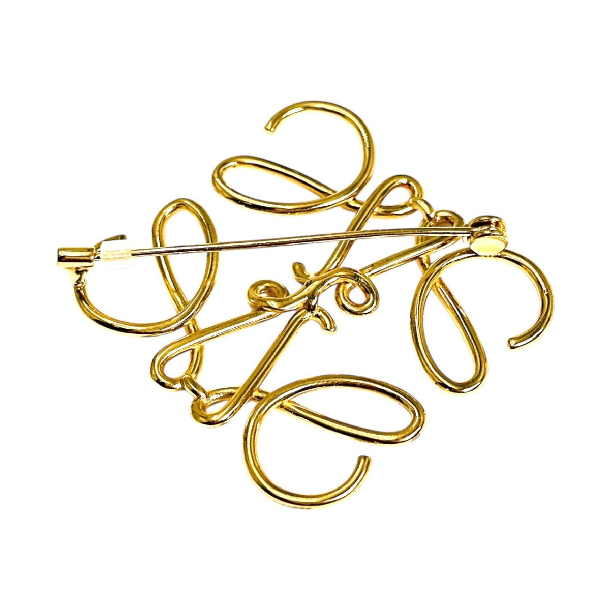 ロエベ LOEWE ブローチ
 ブローチ ピンバッジ アナグラム GP ゴールド 【SS】
 【中古】