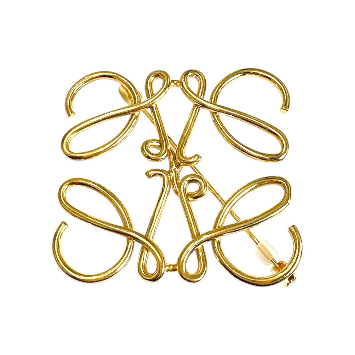 ロエベ LOEWE ブローチ
 ブローチ ピンバッジ アナグラム GP ゴールド 【SS】
 【中古】