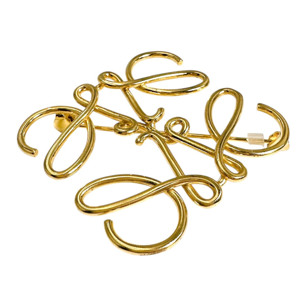 ロエベ LOEWE ブローチ
 ブローチ ピンバッジ アナグラム GP ゴールド 【SS】
 【中古】