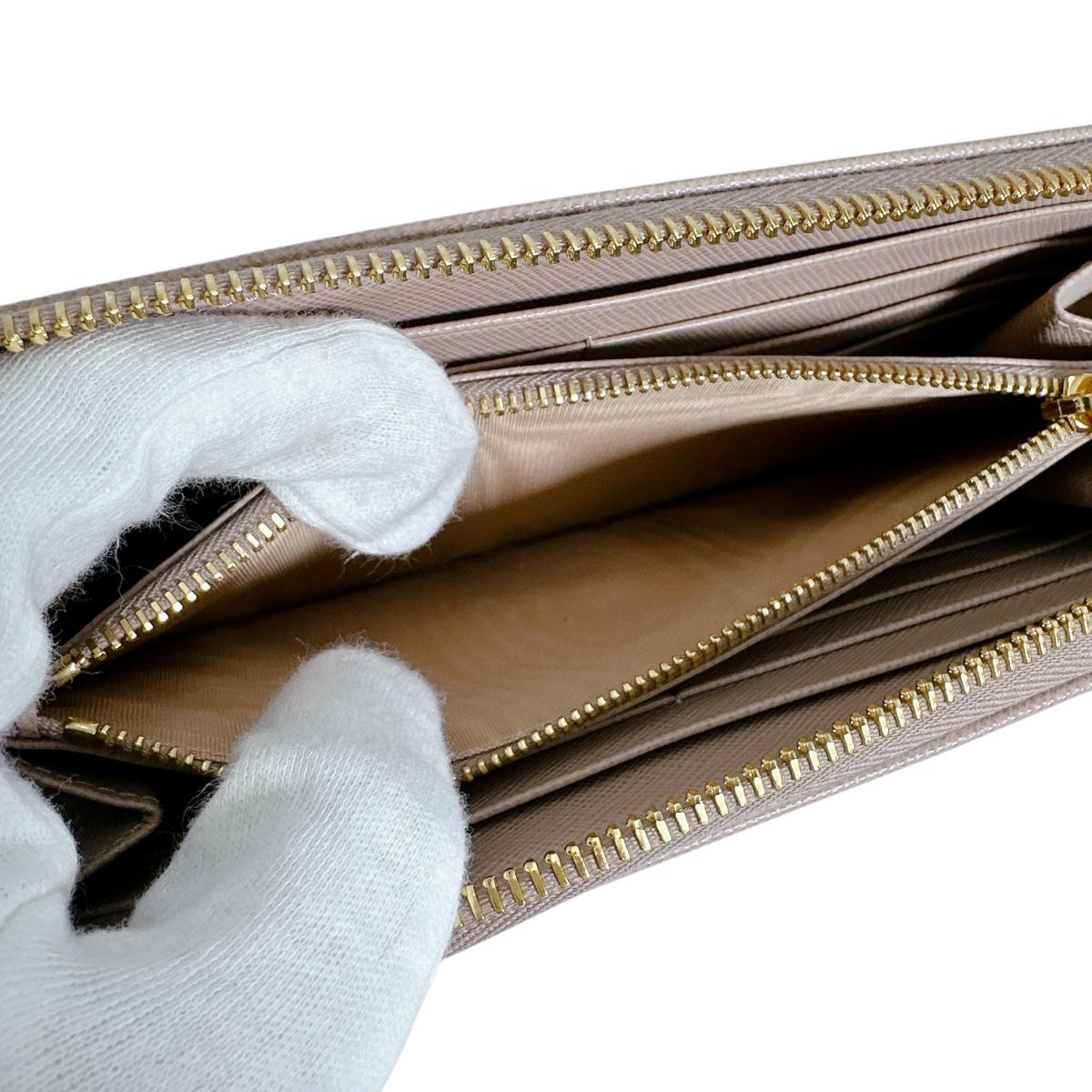 プラダ PRADA 長財布
 長財布 ジップアラウンド サフィアーノ レザー 1ML506 チプリア 【SS】
 【中古】