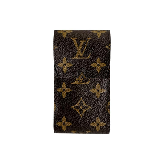 ルイヴィトン LOUIS VUITTON その他小物
 シガレットケース モノグラム エテュイ・シガレット モノグラムキャンバス M63024 ブラウン LV
 【SS】
 【中古】