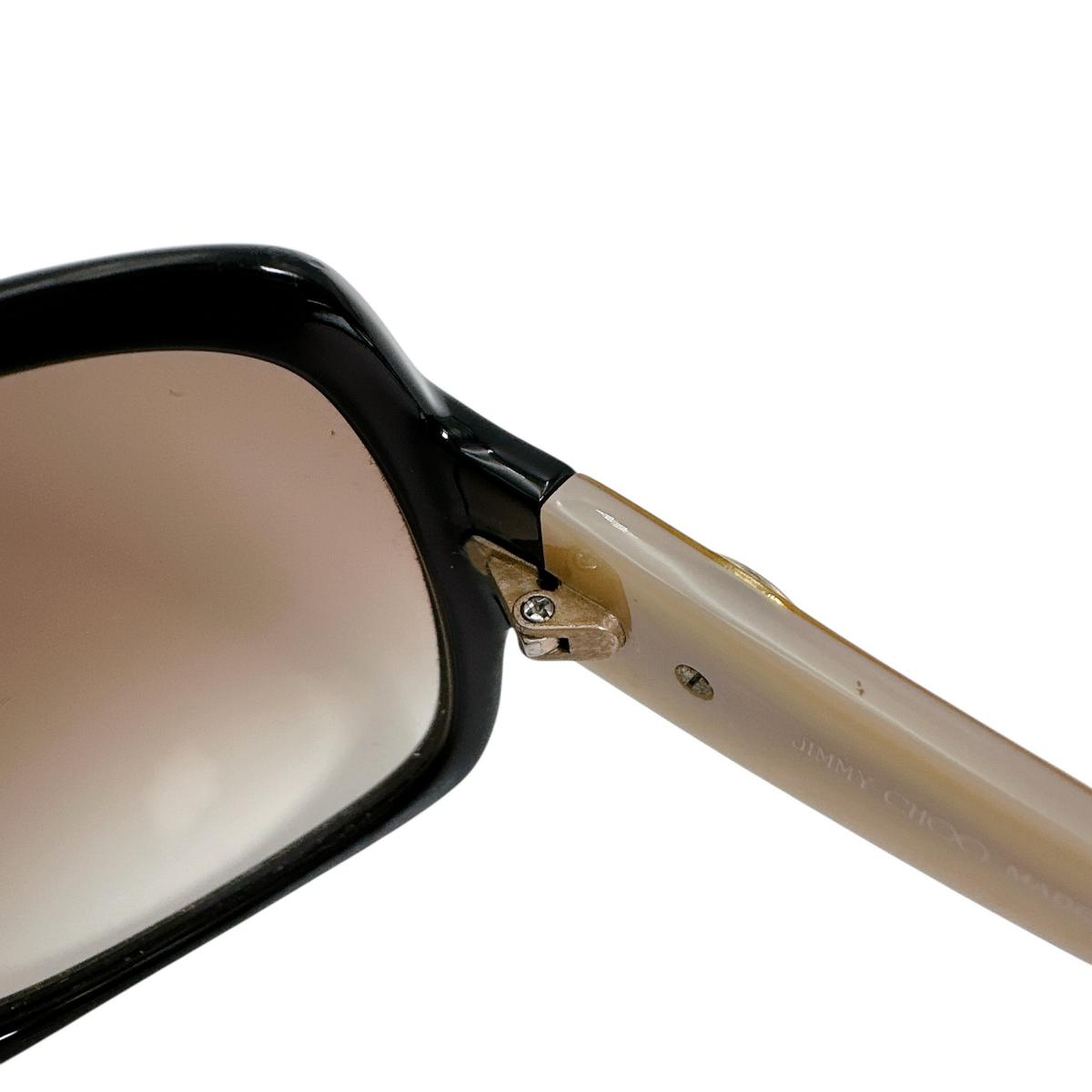 ジミーチュウ JIMMY CHOO サングラス
 サングラス 60□16 125 VERUSCHK A/F/S WUPS8 プラスチック ブラック×ベージュ 【SS】
 【中古】